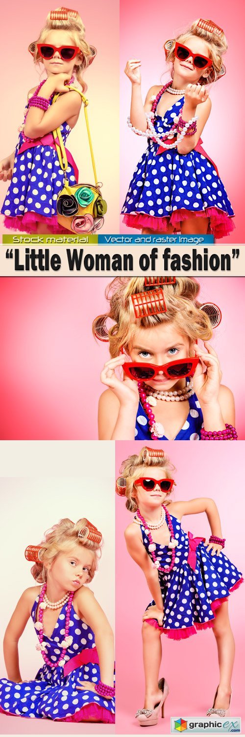 Little Woman of fashion with accessories