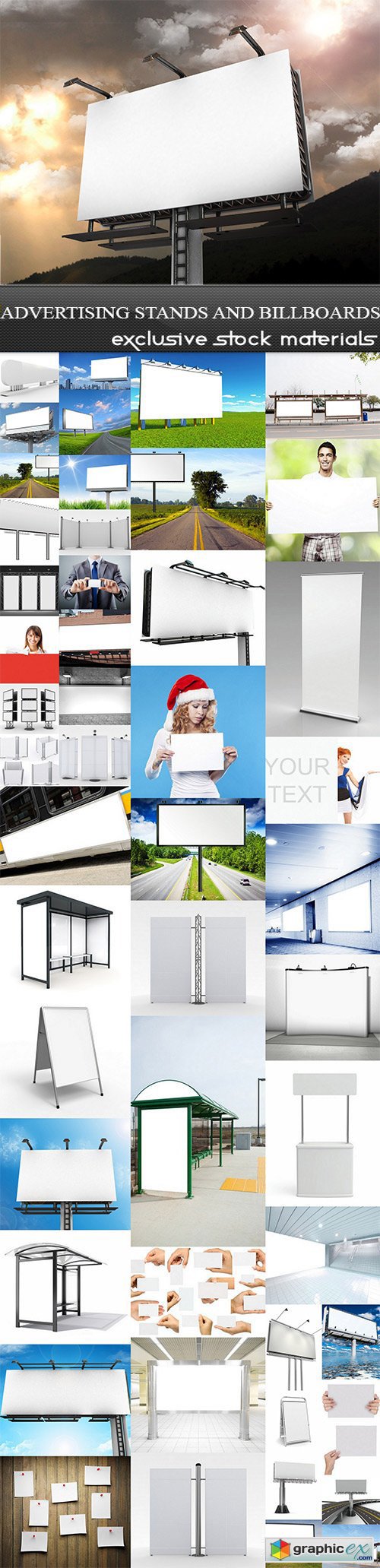 Advertising Stands and Billboards - 50 UHQ JPEG