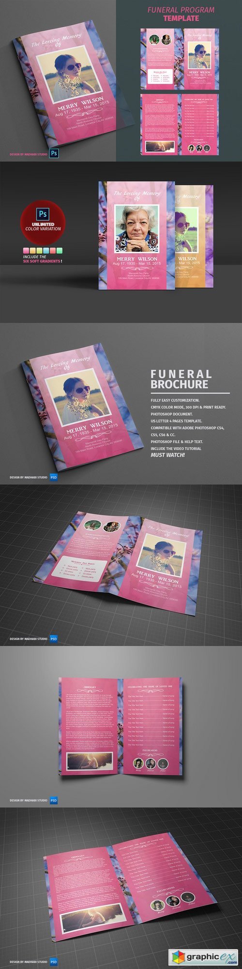 Funeral Program Template vol01