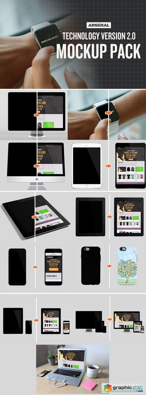 Technology Mockup Templates Pack