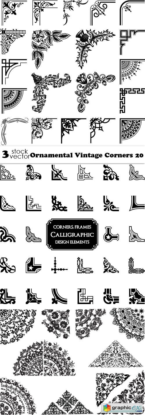 Vectors - Ornamental Vintage Corners 20