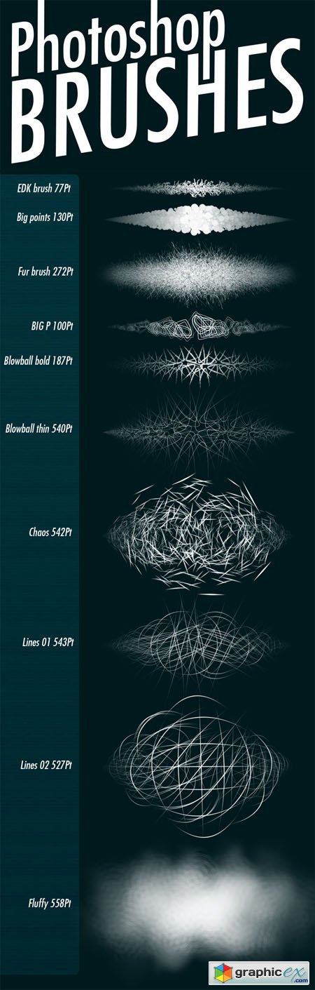 10 Big Texture Brushes for Photoshop