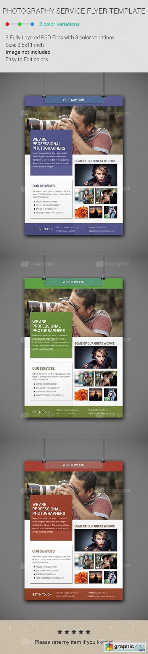 Photography Service Flyer Template