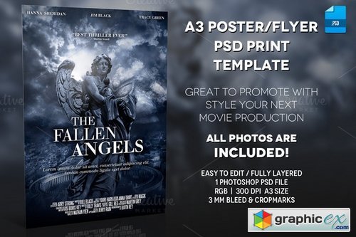 A3 - Movie Poster Print Template 2
