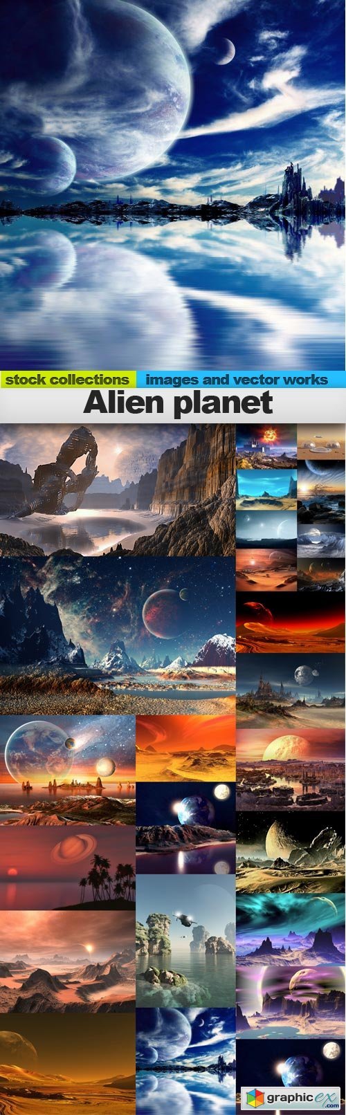Alien planet, 25 x UHQ JPEG