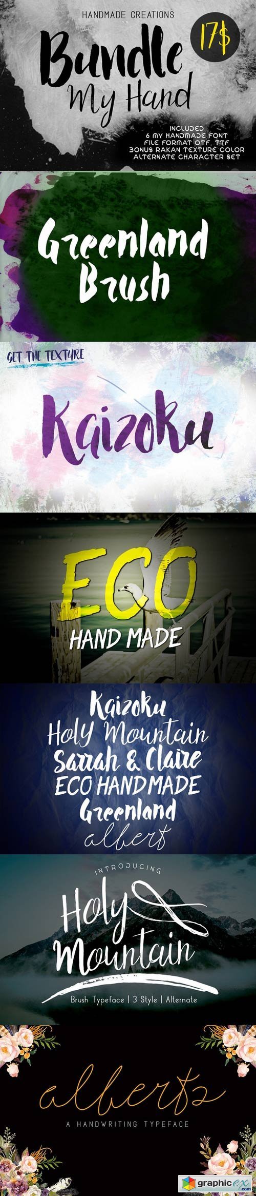 Bundle My Hand Typeface