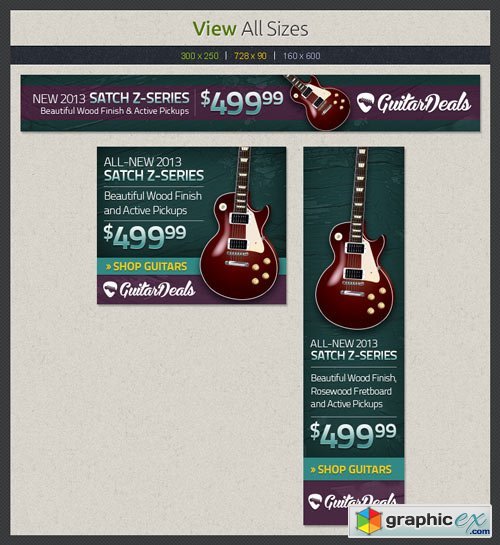 Guitar Web Banners