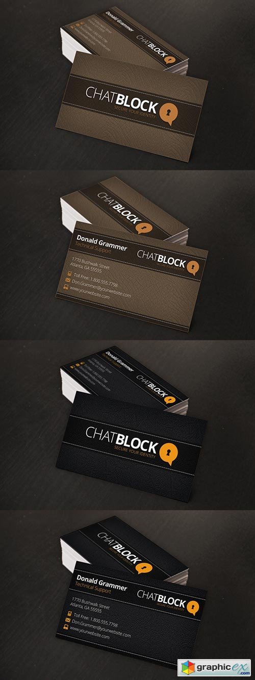 Leather Business Cards