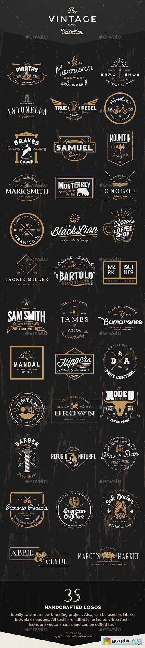 The Vintage Logo & Badge Collection