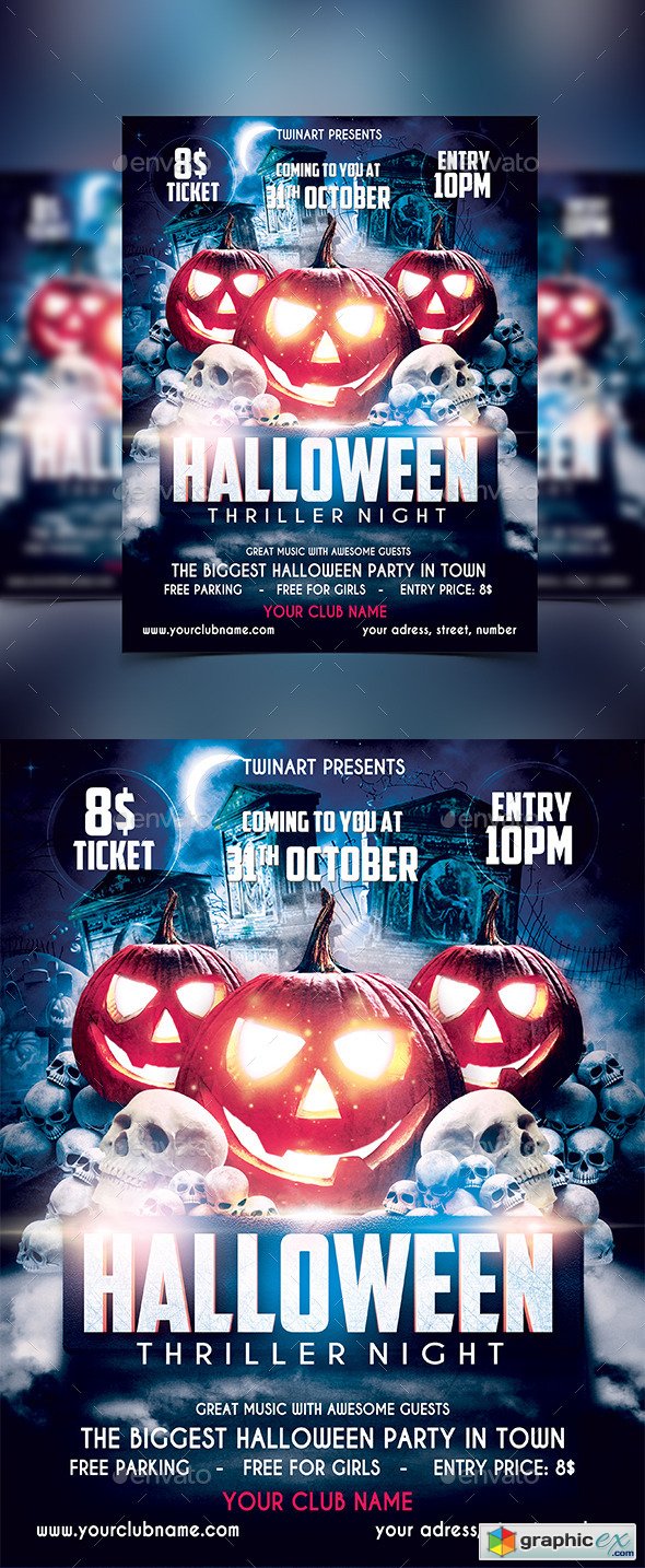 Halloween Party Flyer 13220615