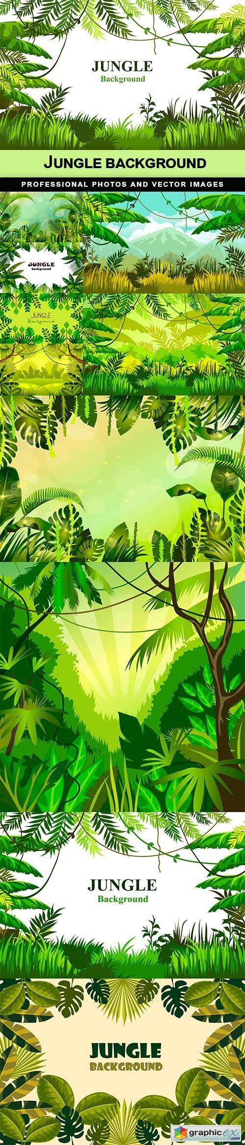 Jungle background - 10 UHQ JPEG