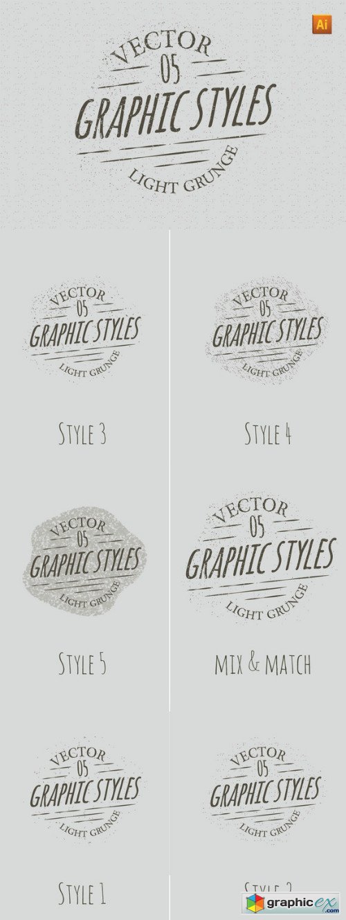 Light Grunge Graphic Styles