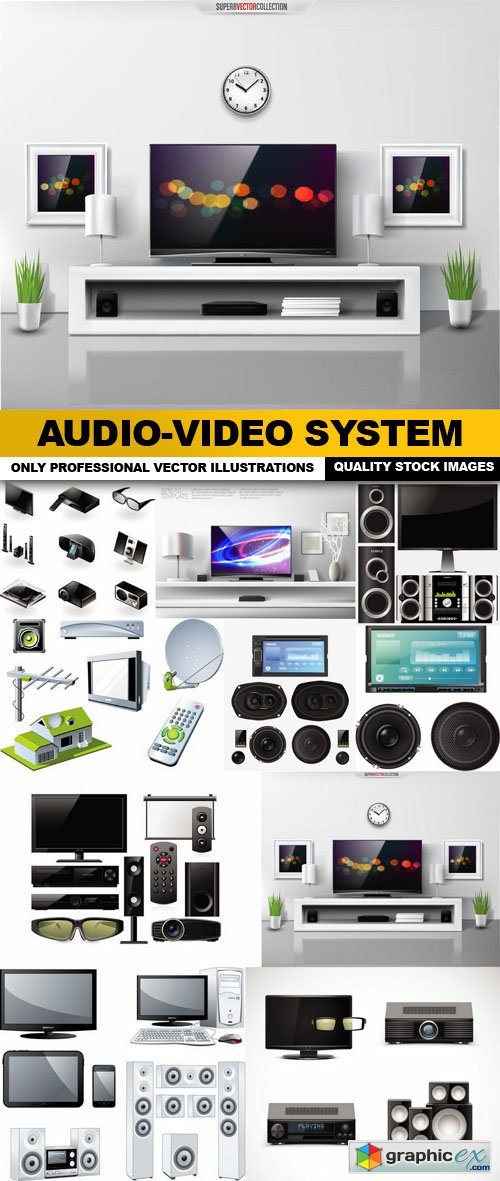 Audio-Video System - 10 Vector