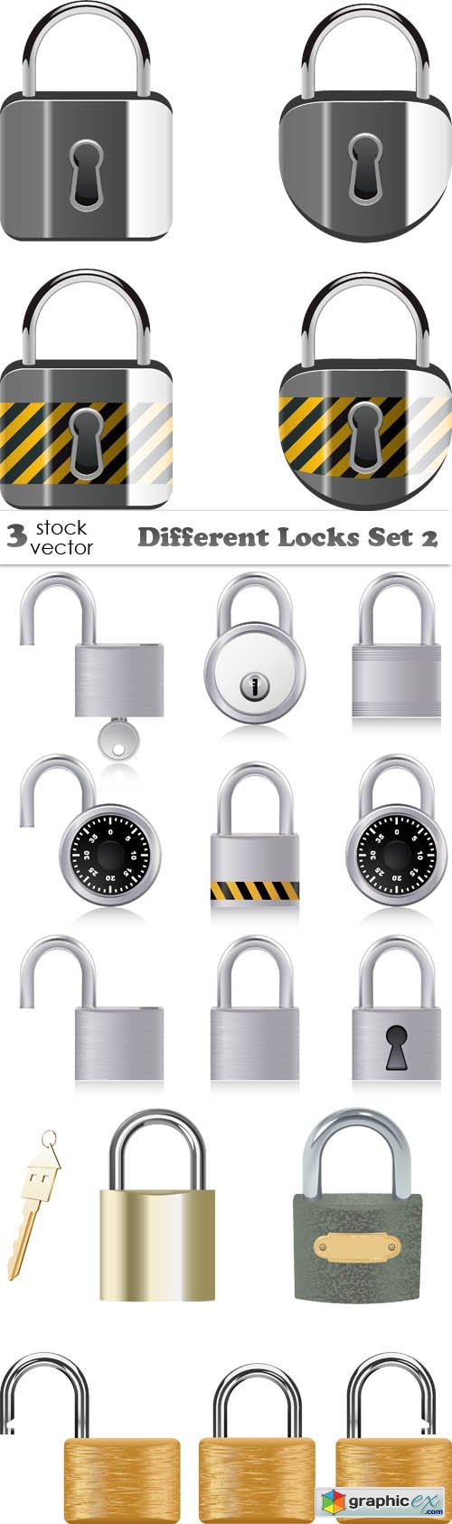 Vectors - Different Locks Set 2