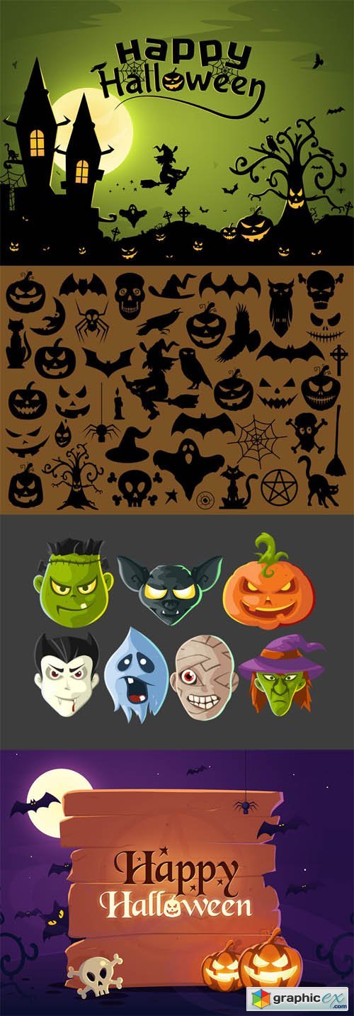 Halloween Illustrations and Icons EPS