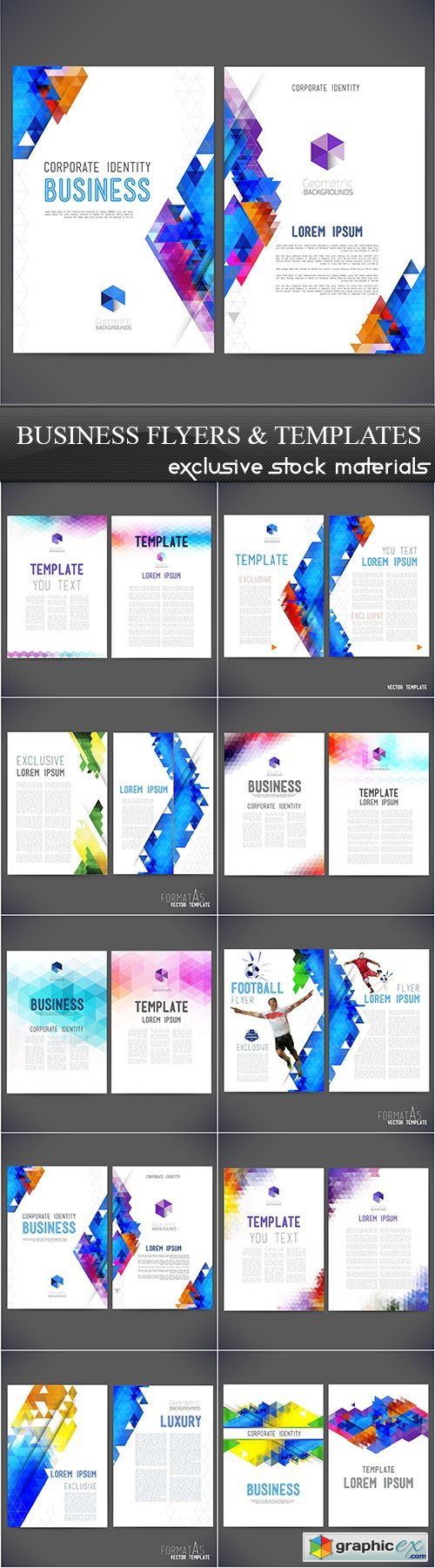 Business Flyers and Templates, 10xEPS