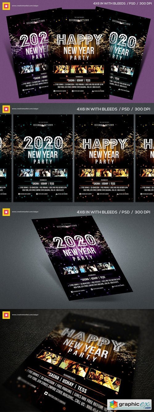 New Year Party Flyer V4