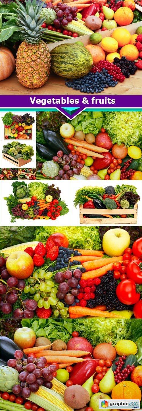 Vegetables & fruits 10x JPEG