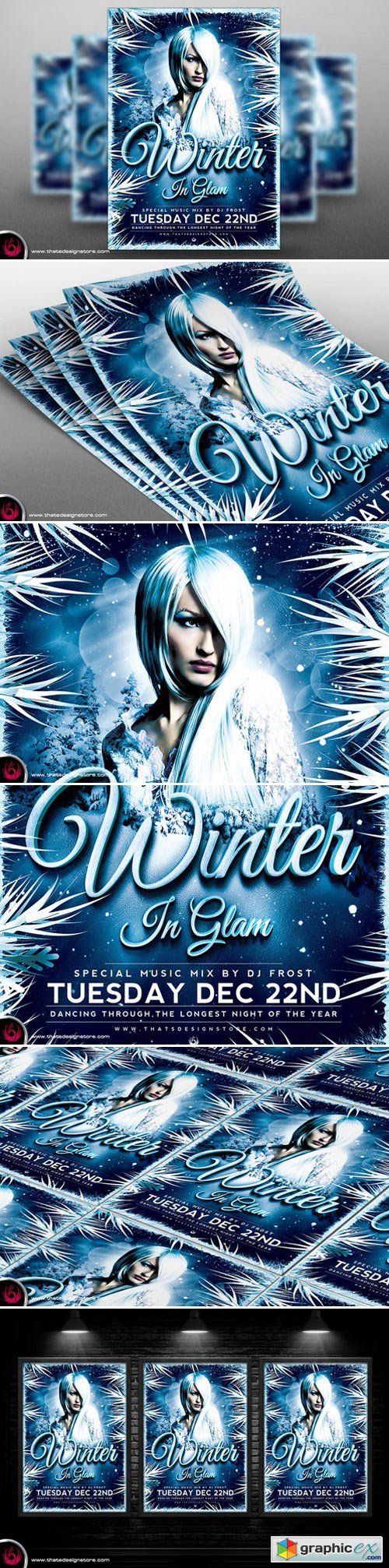 Winter Glam Flyer Template V3
