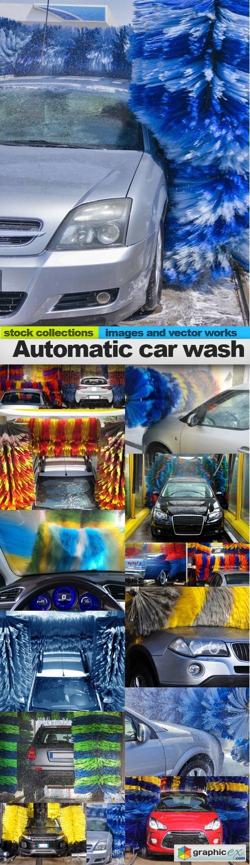 Automatic car wash, 15 x UHQ JPEG