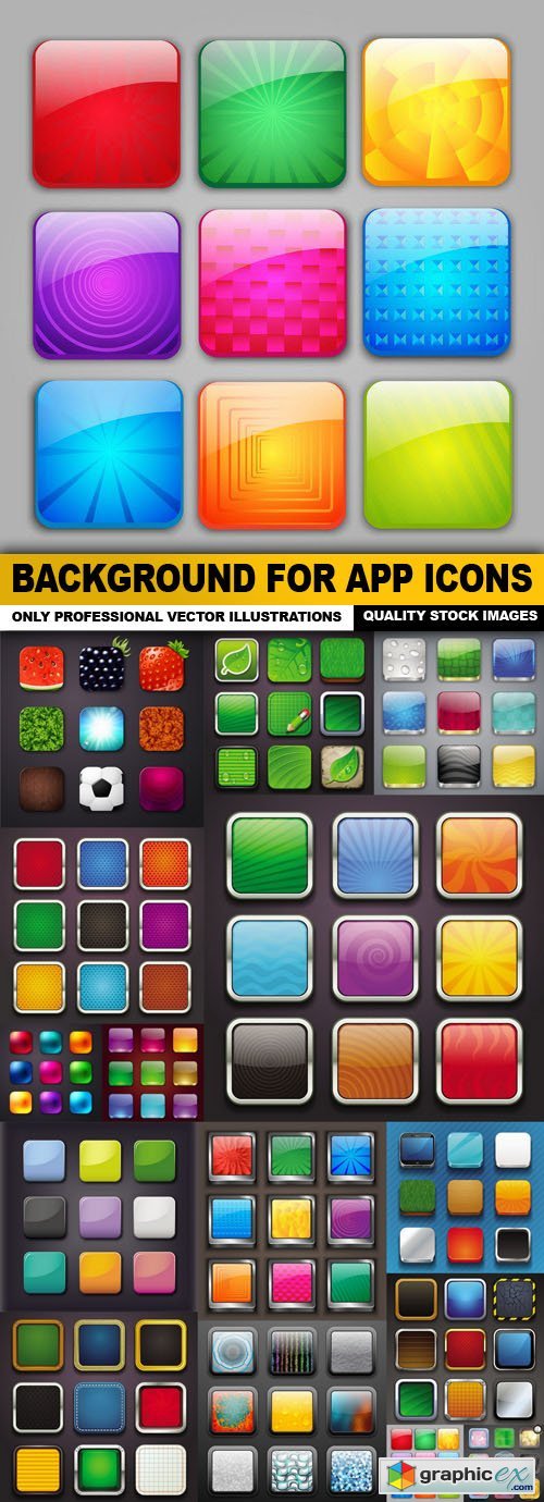 Background For App Icons - 15 Vector