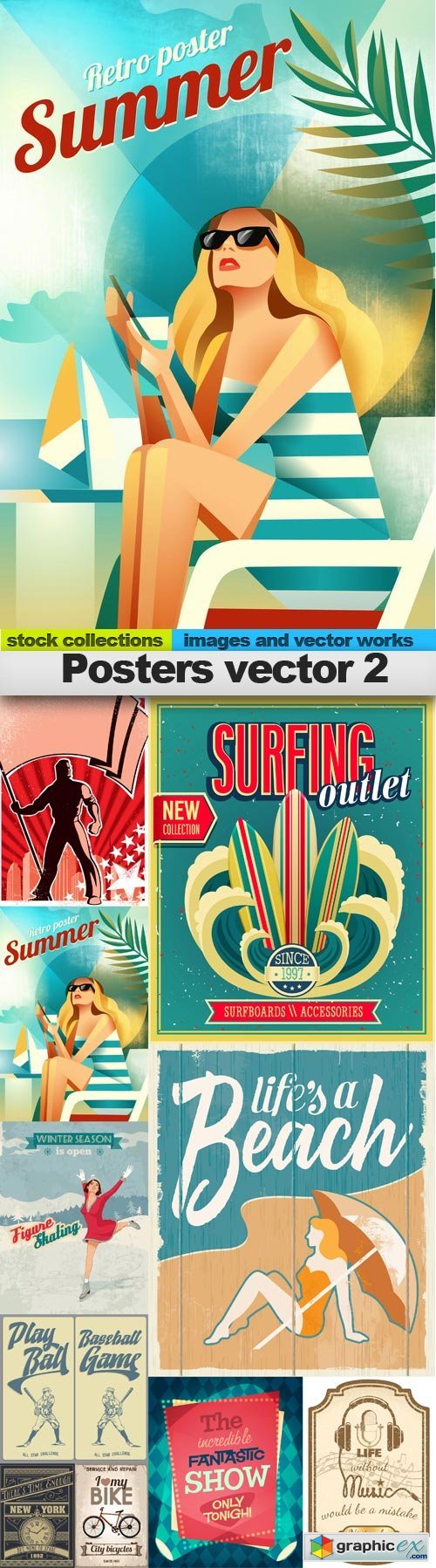 Posters vector 2, 10 x EPS