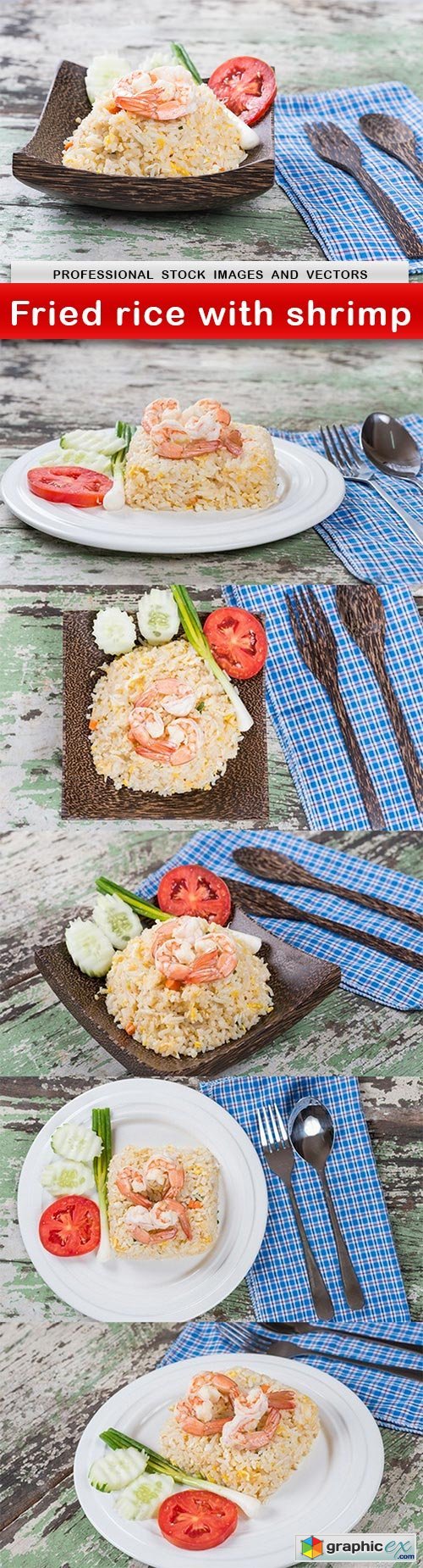 Fried rice with shrimp - 6 UHQ JPEG