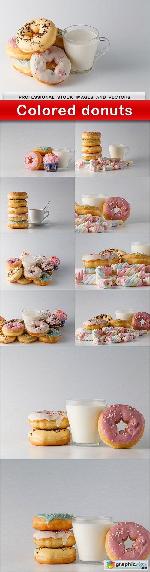 Colored donuts - 11 UHQ JPEG