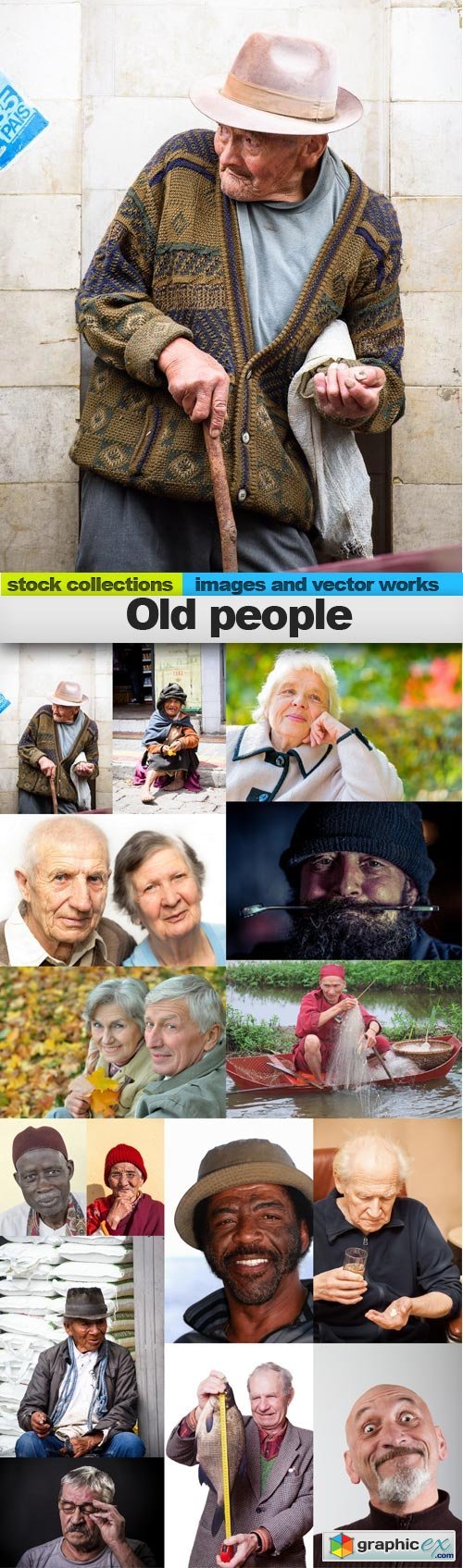 Old people, 15 x UHQ JPEG