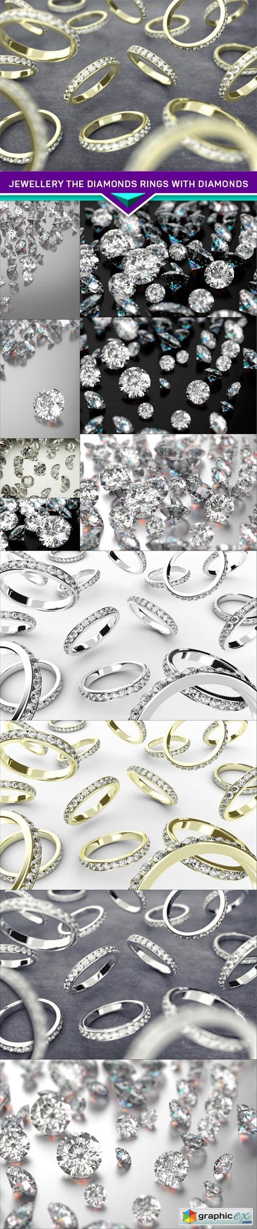 Jewellery the diamonds rings with diamonds 12x JPEG