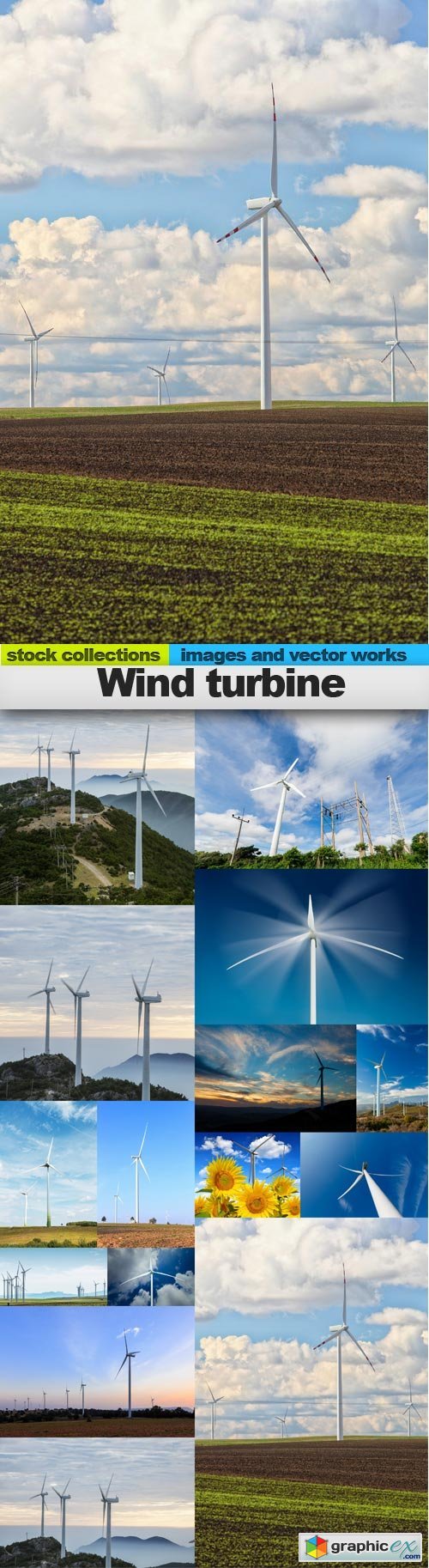 Wind turbine, 15 x UHQ JPEG