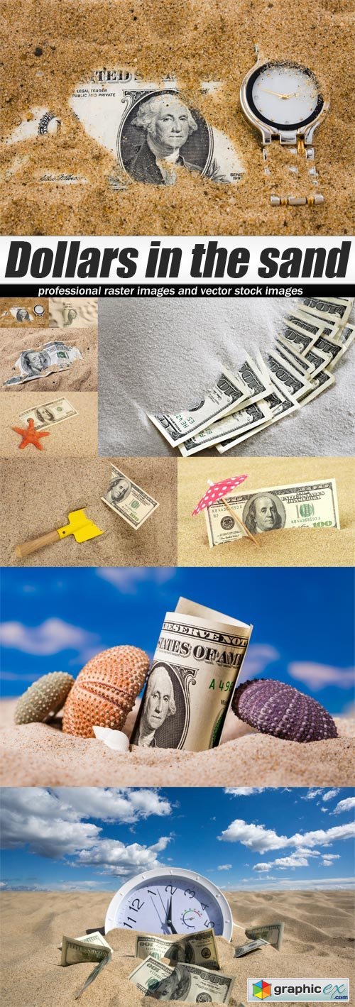 Dollars in the sand
