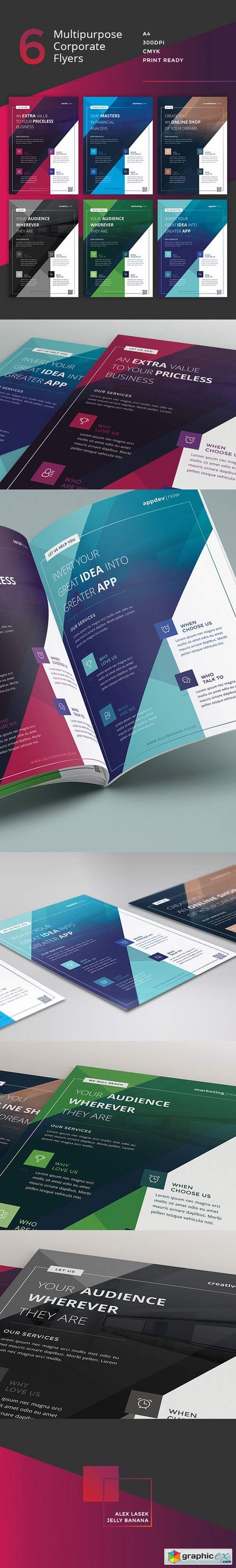 6 Multipurpose Business Flyers, Ads 379450