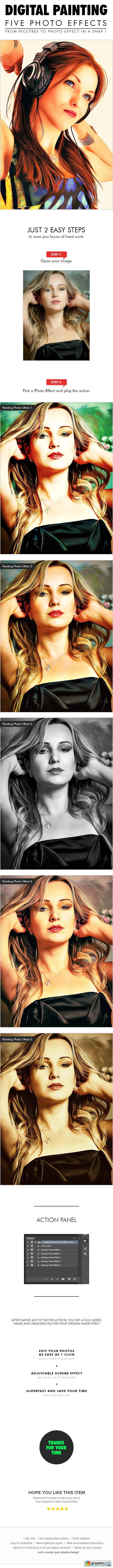5 Digital Painting Photo Effects