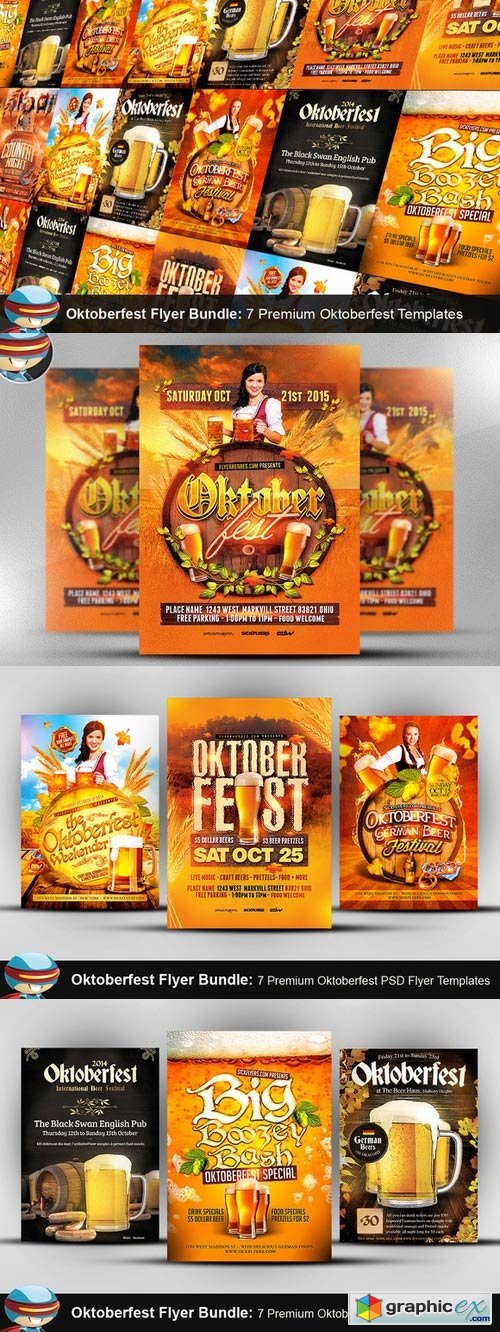Oktoberfest Flyer Template Bundle