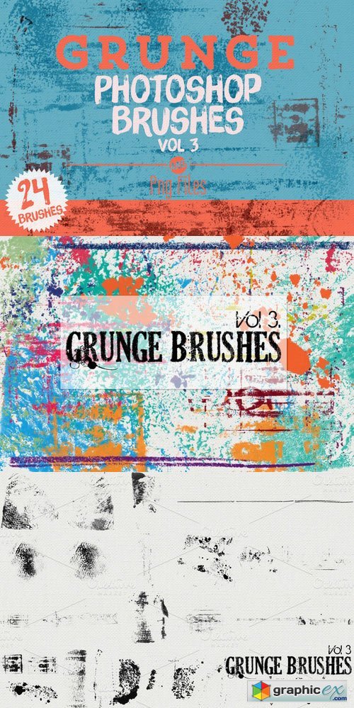 Grunge Photoshop Brushes Vol 3