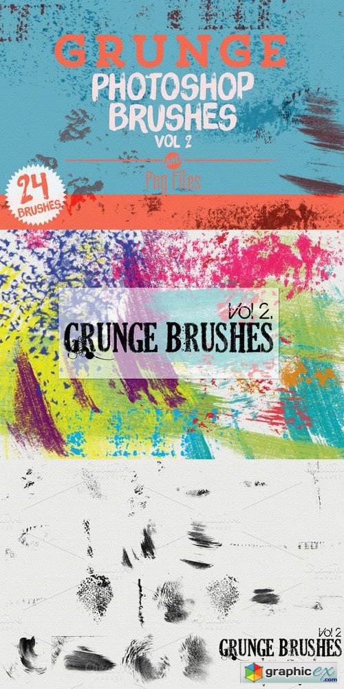 Grunge Photoshop Brushes Vol 2