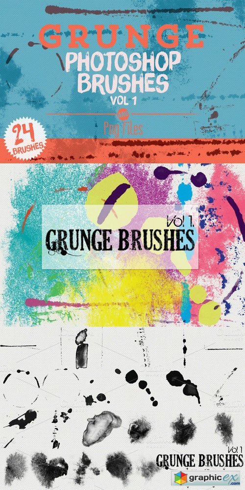 Grunge Photoshop Brushes Vol 1