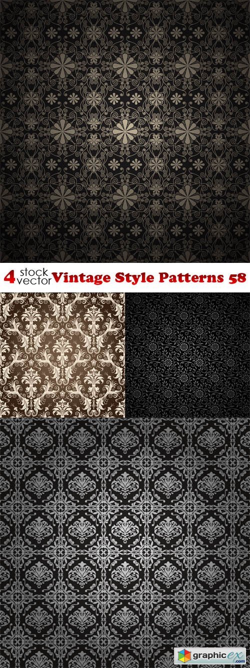 Vectors - Vintage Style Patterns 58