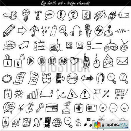 Doodle Icon Set - Web & Internet