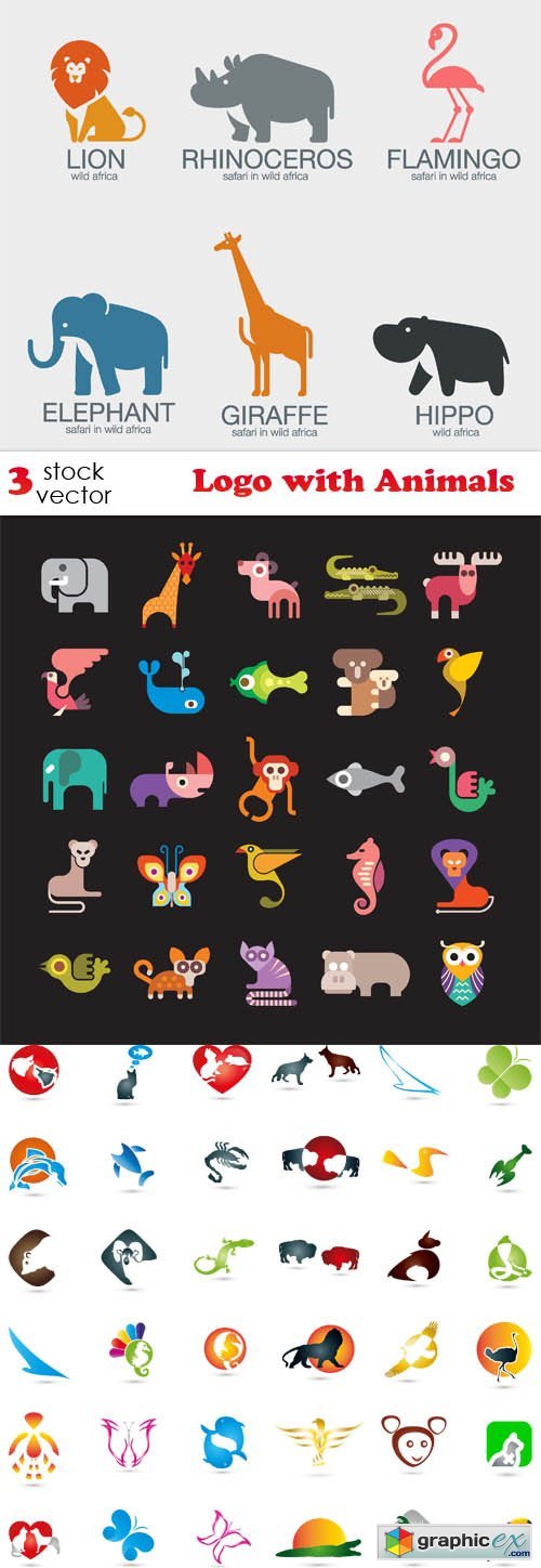 Vectors - Logo with Animals