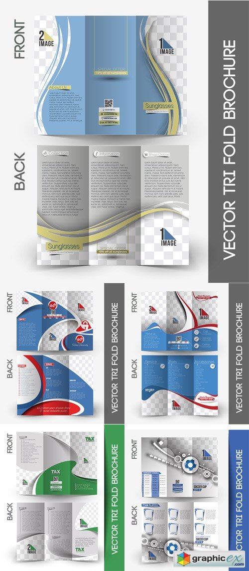 Brochure Tri-fold Vector Design