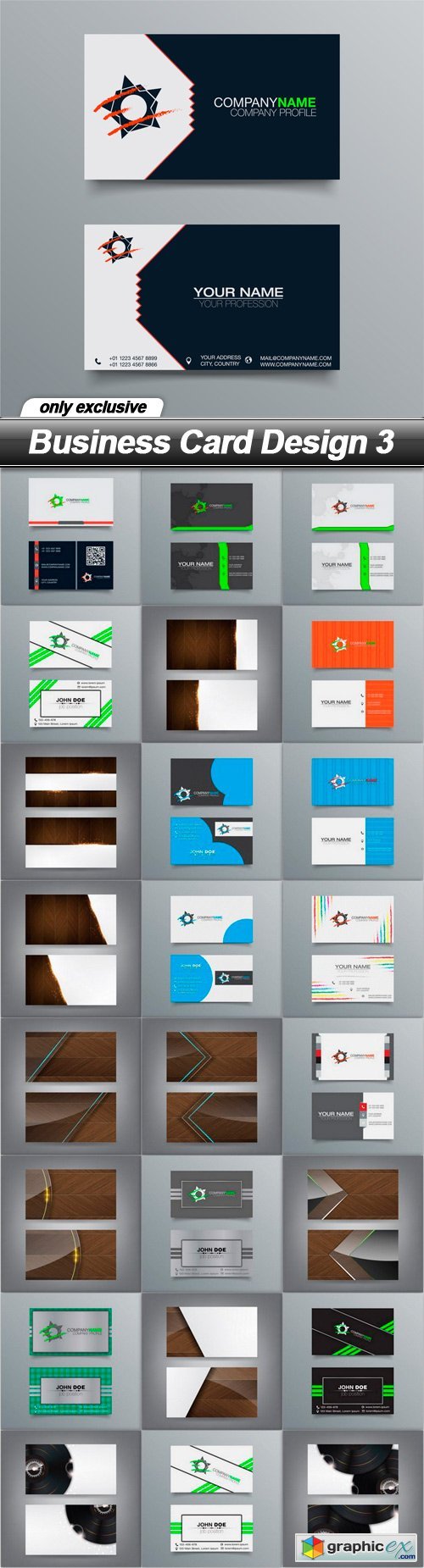 Business Card Design 3 - 25 EPS
