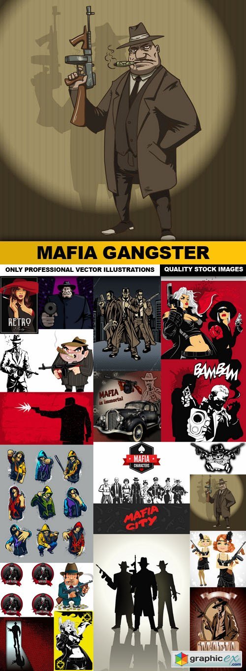 Mafia Gangster - 20 Vector