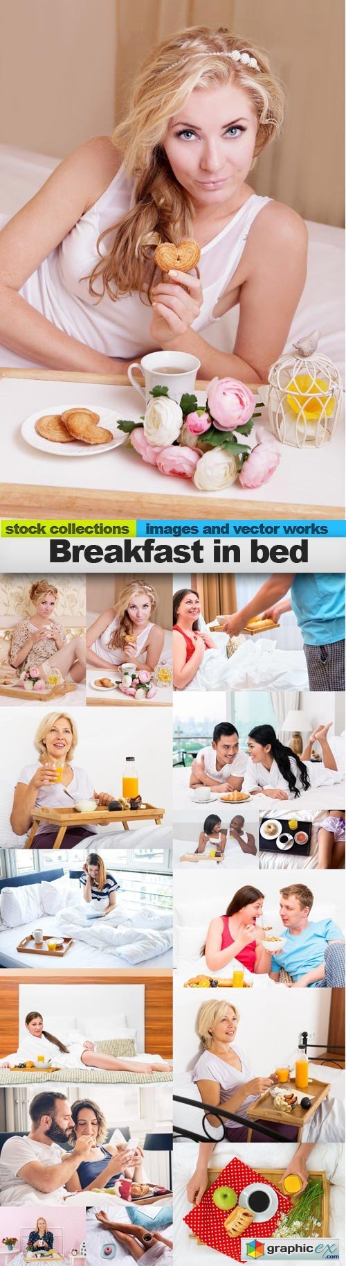 Breakfast in bed, 15 x UHQ JPEG