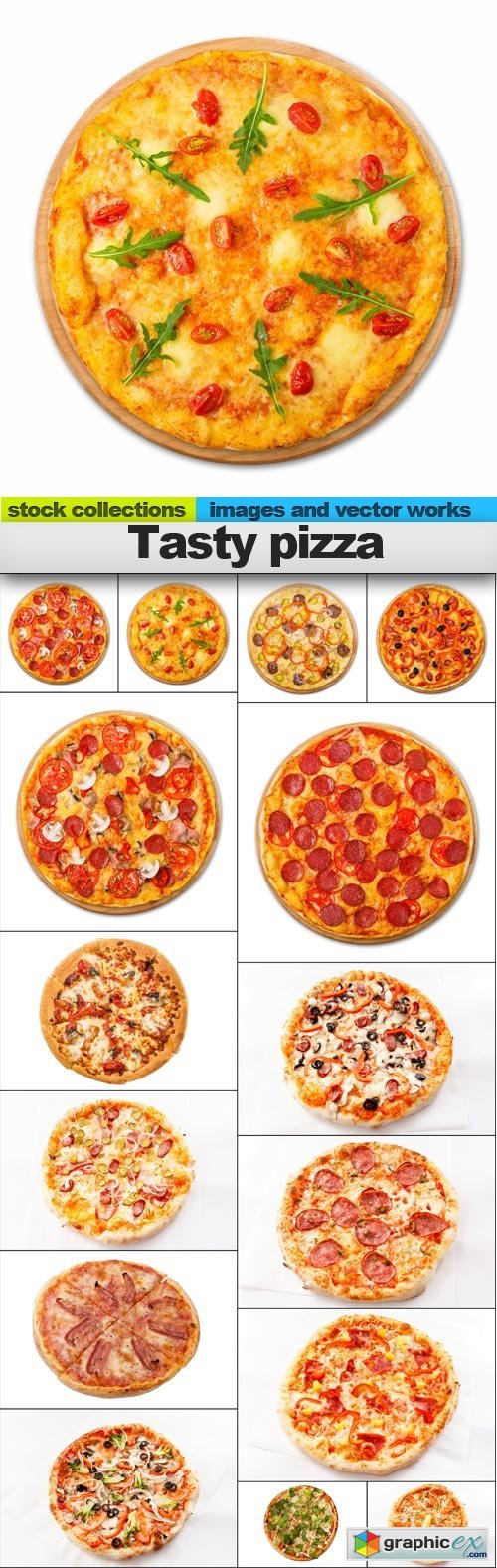 Tasty pizza, 15 x UHQ JPEG