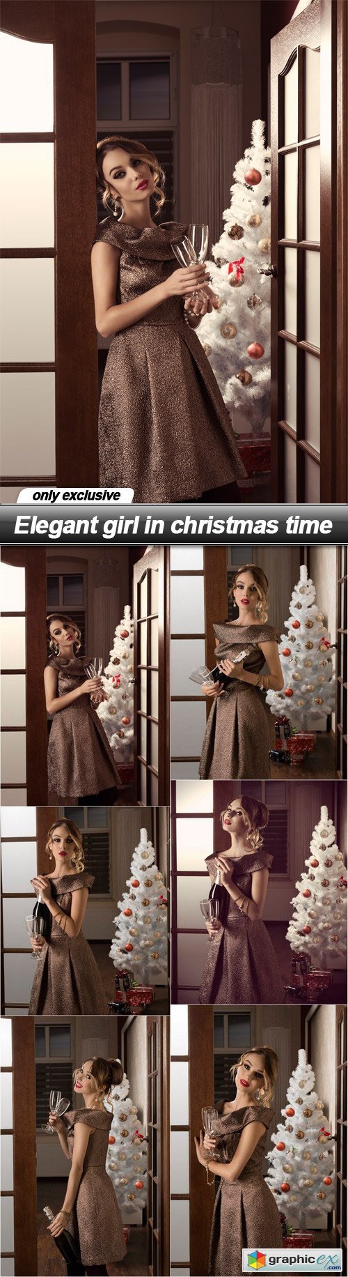 Elegant girl in christmas time - 6 UHQ JPEG