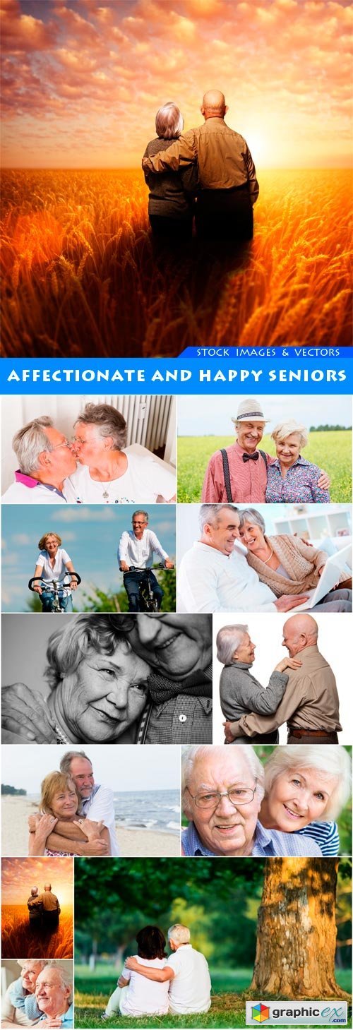 Affectionate and happy seniors 11X JPEG