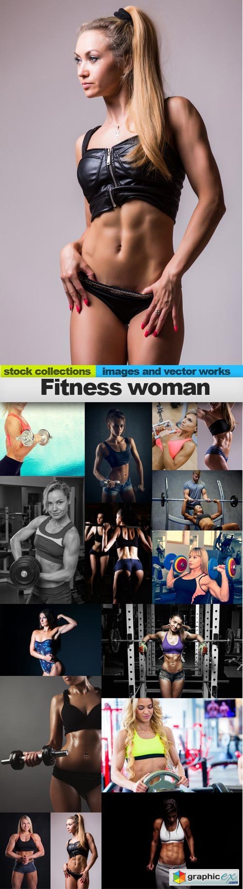 Fitness woman, 15 x UHQ JPEG