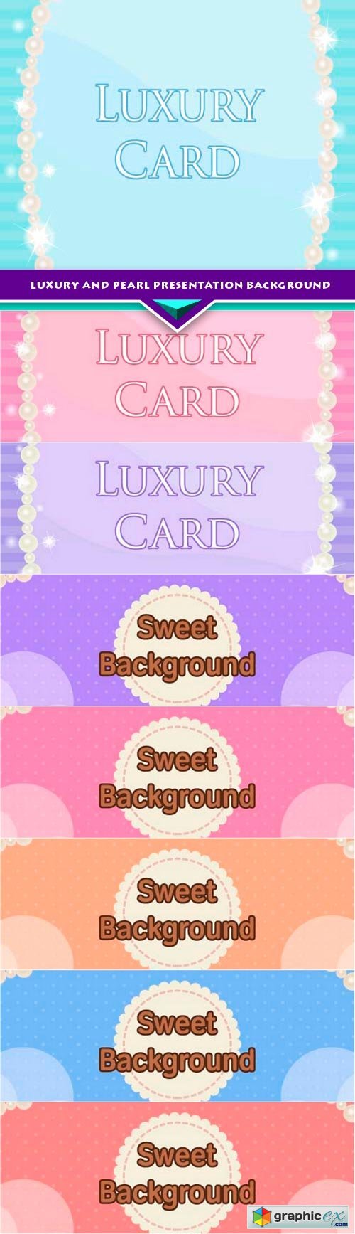 Luxury and pearl presentation background 8x EPS